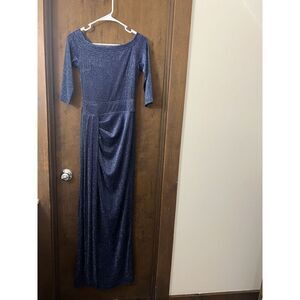 NWT Ax Paris Off The Shoulder Sparkle Maxi Dress - Size 8